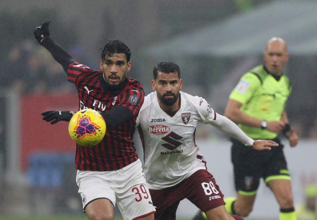 Milan: Lucas Paquetá a contrasto con Tomas Rincon - Milanpress, robe dell'altro diavolo