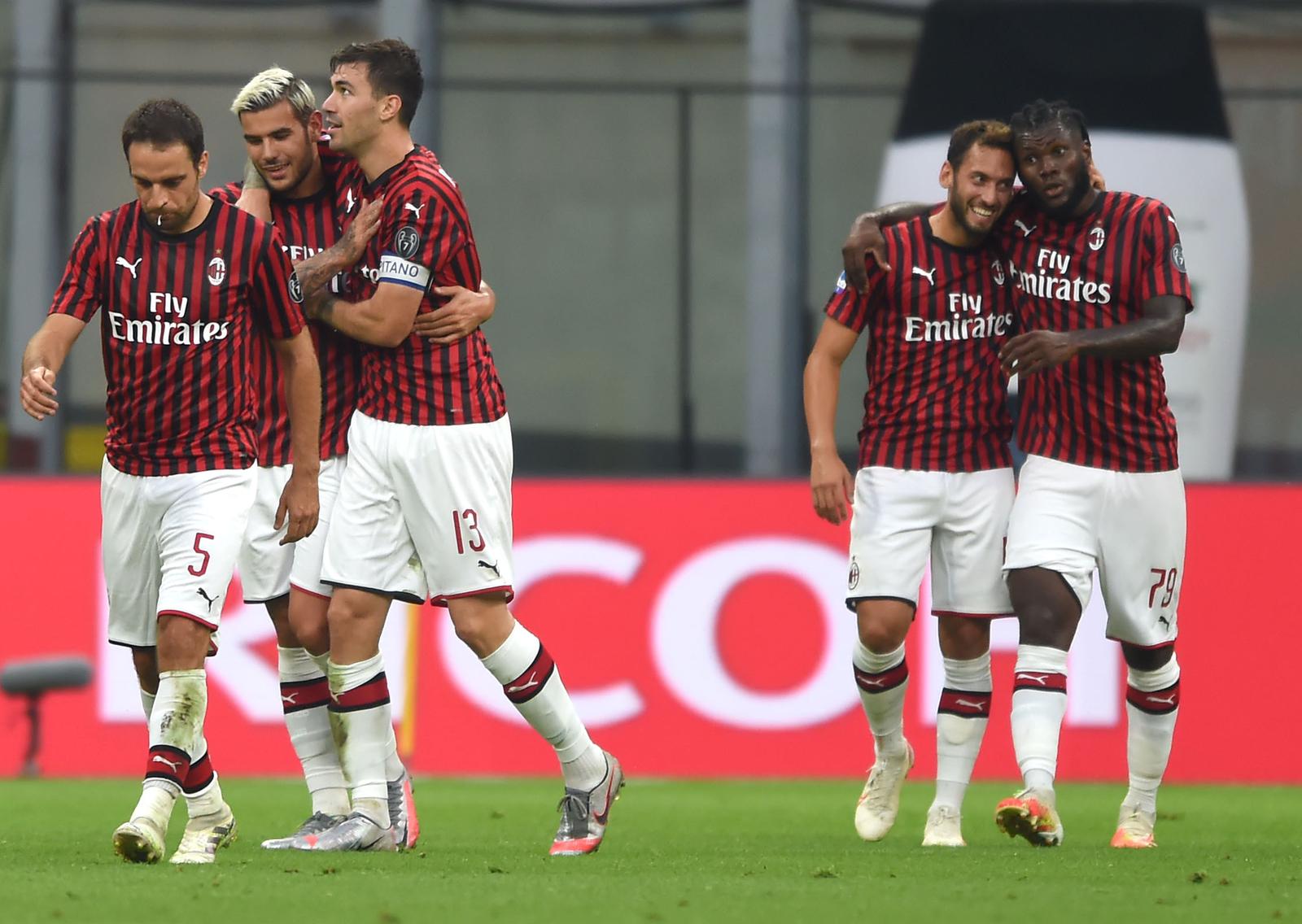 Bonaventura Theo Hernandez Romagnoli Calhanoglu Kessie MilanPress