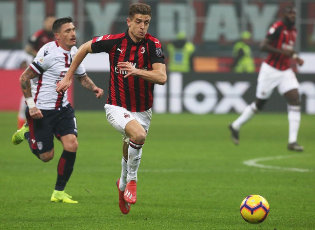 Milan-Cagliari: Piatek e Pisacane