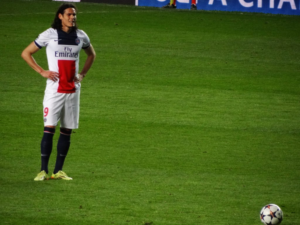 Edinson Cavani in Champions League con il Psg nel 2014 - Milanpress, robe dell'altro diavolo