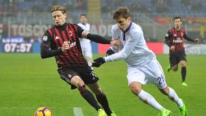 Milan: Federico Chiesa in contrasto con Ignazio Abate - Milanpress, robe dell'altro diavolo