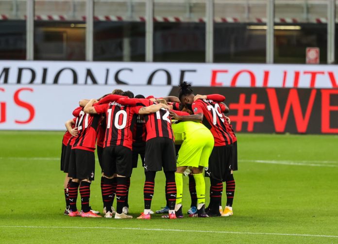 La squadra del Milan (Photo Credit: Agenzia Fotogramma)