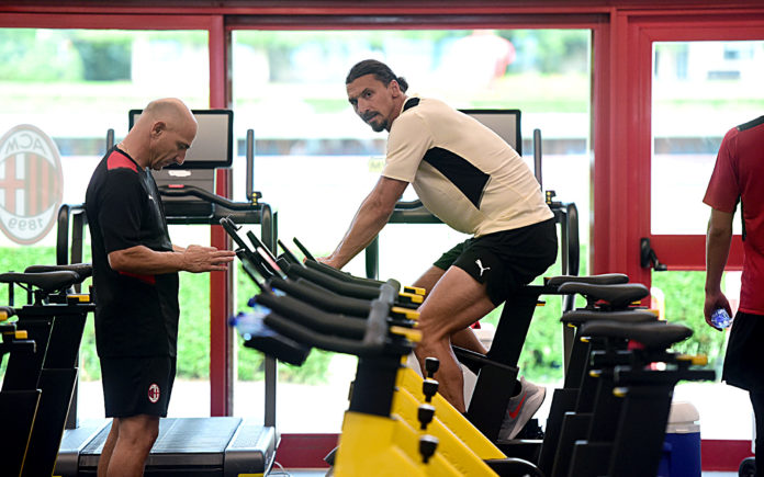 Milan: Zlatan Ibrahimovic Milanello - MilanPress, robe dell'altro diavolo