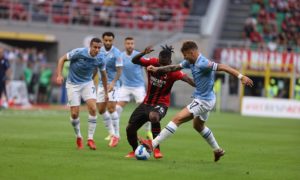 Milan-Lazio: Franck Kessie, Ciro Immobile, Adam Marusic, Felipe Anderson, Sergej Milinkovic-Savic (Photo Credit: Agenzia Fotogramma)