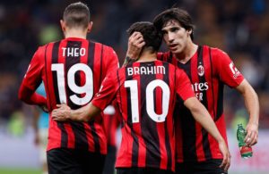 Milan: Theo Hernandez, Brahim Diaz e Sandro Tonali (Photo Credit: Agenzia Fotogramma)