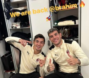 Brahim Diaz e Theo Hernandez