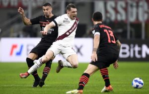 Milan-Torino: Rade Krunic e Andrea Belotti (Photo Credit: Agenzia Fotogramma)