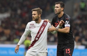 Milan-Torino: Alessio Romagnoli e Karol Linetty (Photo Credit: Agenzia Fotogramma)