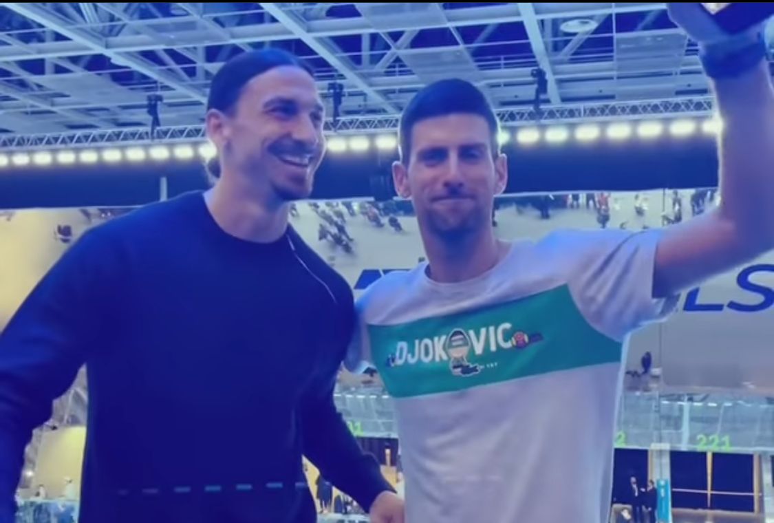 Novak Djokovic e Zlatan Ibrahimovic - MilanPress, robe dell'altro diavolo