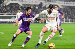 Fiorentina-Milan: Theo Hernandez ed Alvaro Odriozola (Photo Credit: Agenzia Fotogramma)