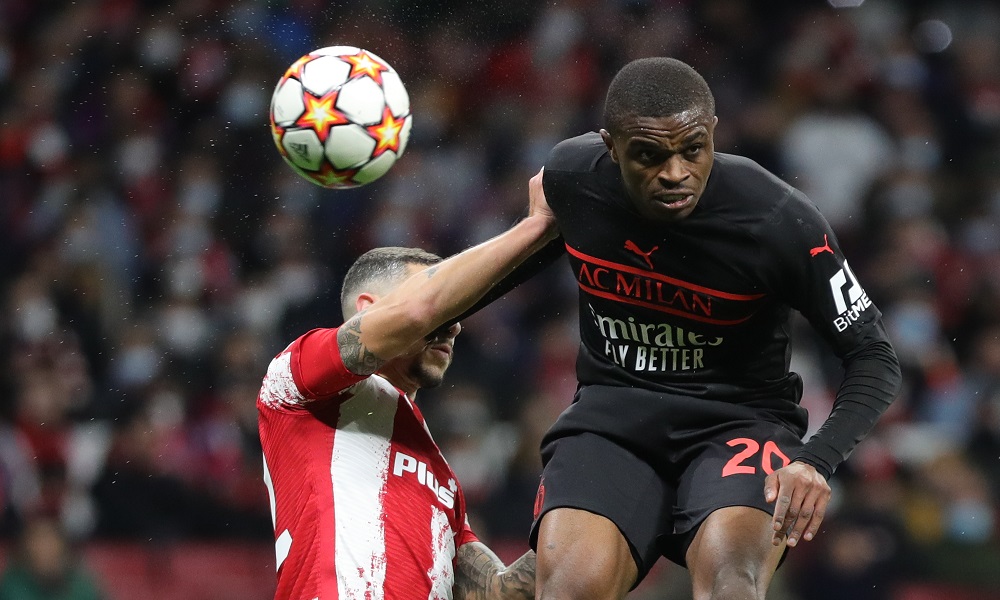 Atletico Madrid-Milan: Pierre Kalulu e Mario Hermoso (Photo Credit: Agenzia Fotogramma)