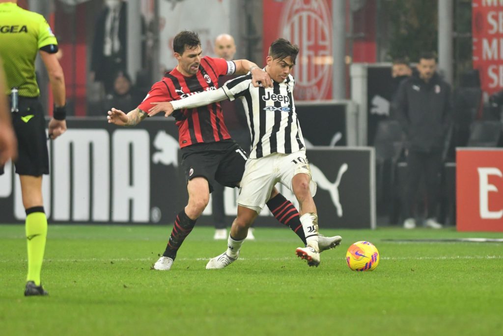 Milan-Juventus: Alessio Romagnoli e Paulo Dybala (Photo Credit: Agenzia Fotogramma)