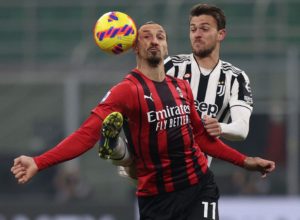 Milan-Juventus: Zlatan Ibrahimovic e Daniele Rugani (Photo Credit: Agenzia Fotogramma)