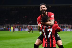 Milan: Olivier Giroud e Rafael Leao (Photo Credit: Agenzia Fotogramma)