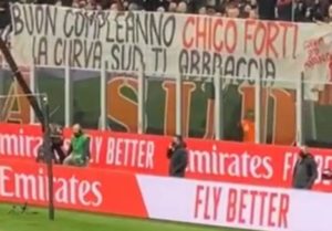 Striscione Chico Forti