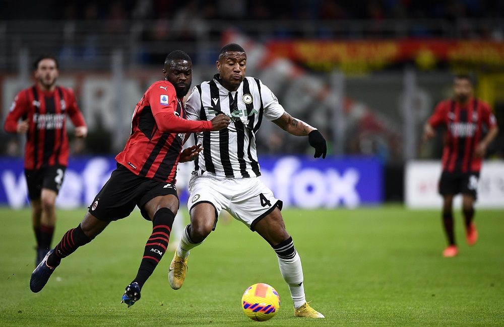 Milan-Udinese: Fikayo Tomori e Marvin Zeegelar (Photo Credit: Agenzia Fotogramma)