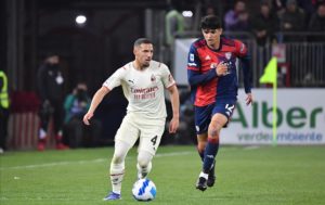 Cagliari-Milan: Ismael Bennacer e Raoul Bellanova (Photo Credit: Agenzia Fotogramma)