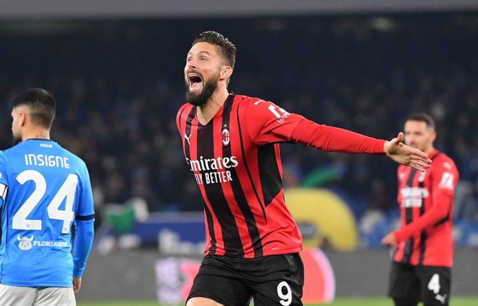 Giroud Insigne Napoli MilanPress Milan: Olivier Giroud (Photo Credit: Agenzia Fotogramma)