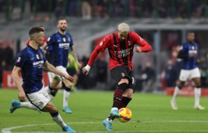 Milan-Inter: Theo Hernandez, Ivan Perisic, Marcelo Brozovic (Photo Credit: Agenzia Fotogramma)