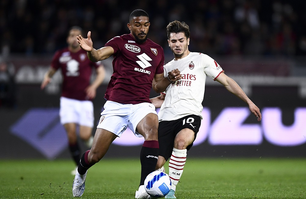 Torino-Milan: Brahim Diaz e Bremer (Photo Credit: Agenzia Fotogramma)