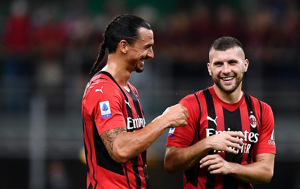 Milan: Zlatan Ibrahimovic ed Ante Rebic (Photo Credit: Agenzia Fotogramma) - MilanPress, robe dell'altro diavolo