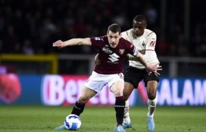 Torino-Milan: Pierre Kalulu e Andrea Belotti (Photo Credit: Agenzia Fotogramma)