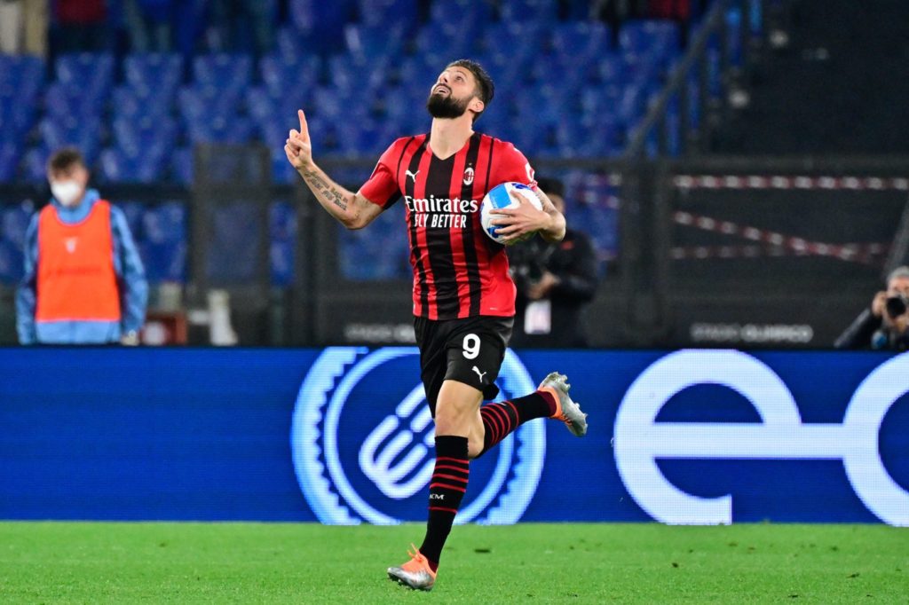 Milan: Olivier Giroud (Photo Credit: Agenzia Fotogramma)