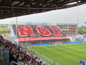 Coreografia Tifosi Milan Mapei Stadium