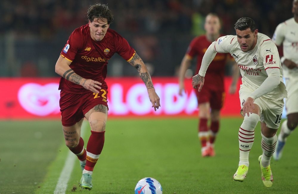 Milan: Nicolò Zaniolo, Theo Hernandez (Photo Credit: Agenzia Fotogramma)