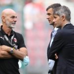 Milan: Paolo Maldini, Frederic Massara e Stefano Pioli (Photo Credit: Agenzia Fotogramma)