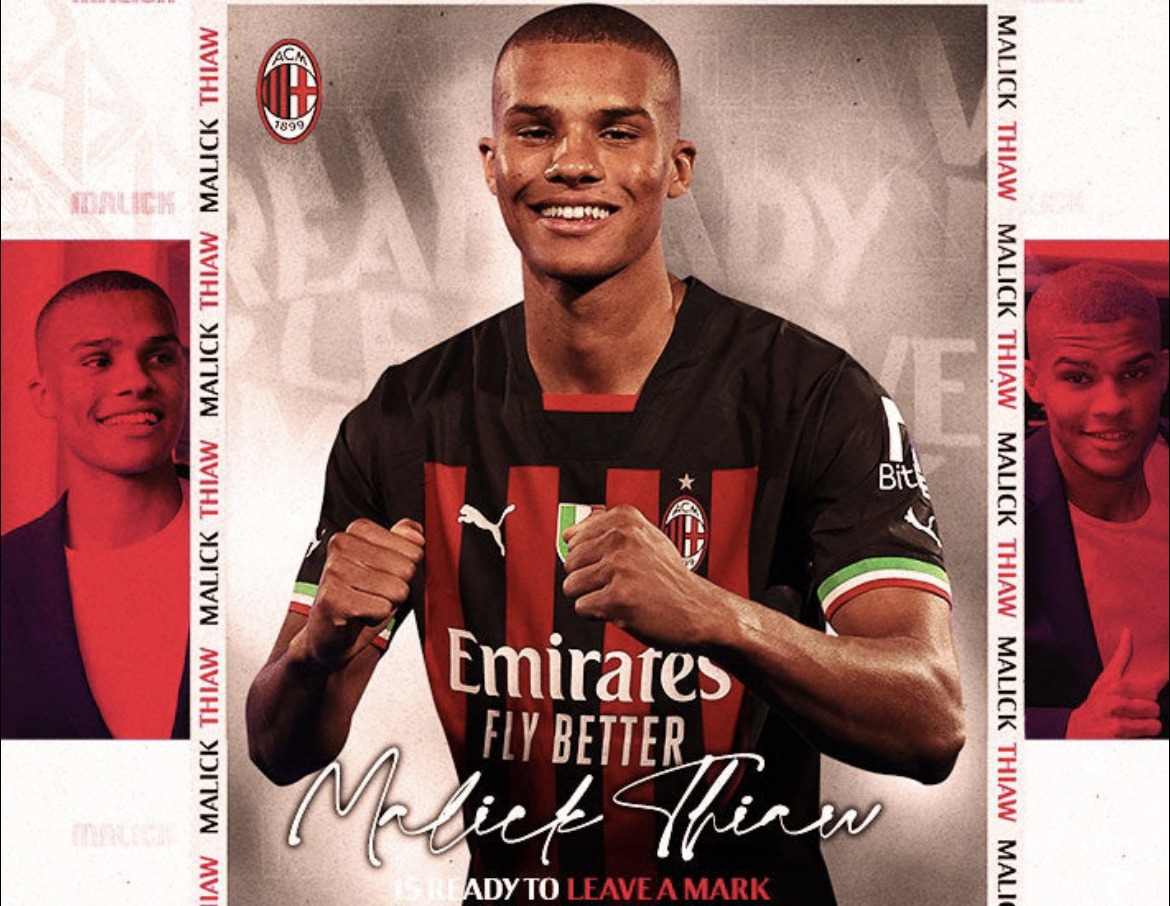 Milan: Malick Thiaw (Photo Credit: AC Milan) Milan: Malick Thiaw (Photo Credit: AC Milan)