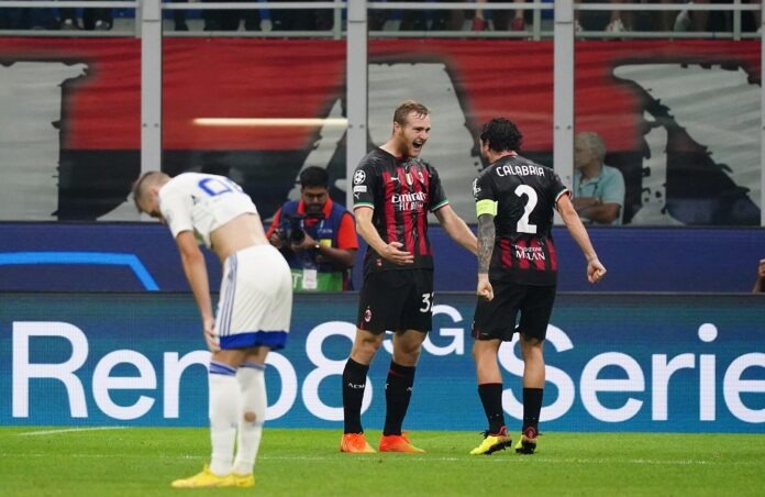 Milan: Tommaso Pobega, Davide Calabria (Photo Credit: Agenzia Fotogramma)