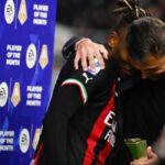 Milan: Rafael Leao, Paolo Maldini (Photo Credit: Agenzia Fotogramma)