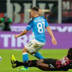 Milan-Napoli: Fikayo Tomori e Giacomo Raspadori (Photo Credit: Agenzia Fotogramma)
