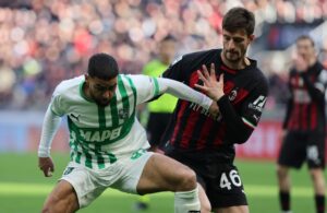 Milan-Sassuolo: Matteo Gabbia, Gregoire Defrel (Photo Credit: Agenzia Fotogramma)