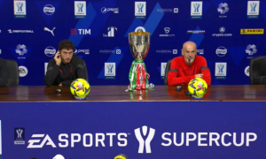 Milan: Davide Calabria, Stefano Pioli Milan: Davide Calabria, Stefano Pioli