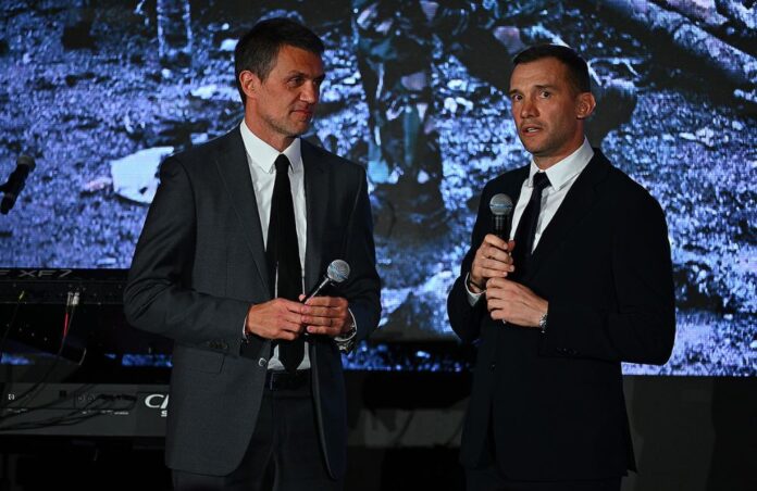 Milan: Paolo Maldini, Andriy Shevchenko all'evento di Fondazione Milan (Photo via AC Milan)