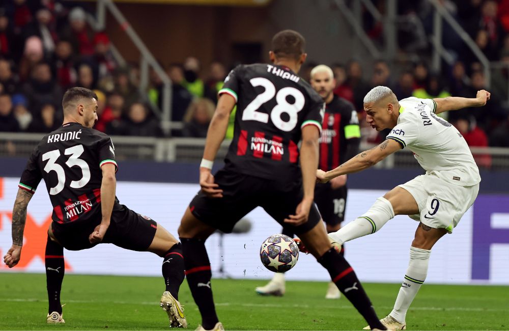 Milan-Tottenham: Malick Thiaw, Rade Krunic, Richarlison (Photo Credit: Agenzia Fotogramma)