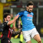 Milan-Napoli: Davide Calabria, Khvicha Kvaratskhelia (Photo Credit: Agenzia Fotogramma)