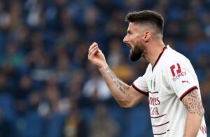 Milan: Olivier Giroud (Photo Credit: Agenzia Fotogramma)