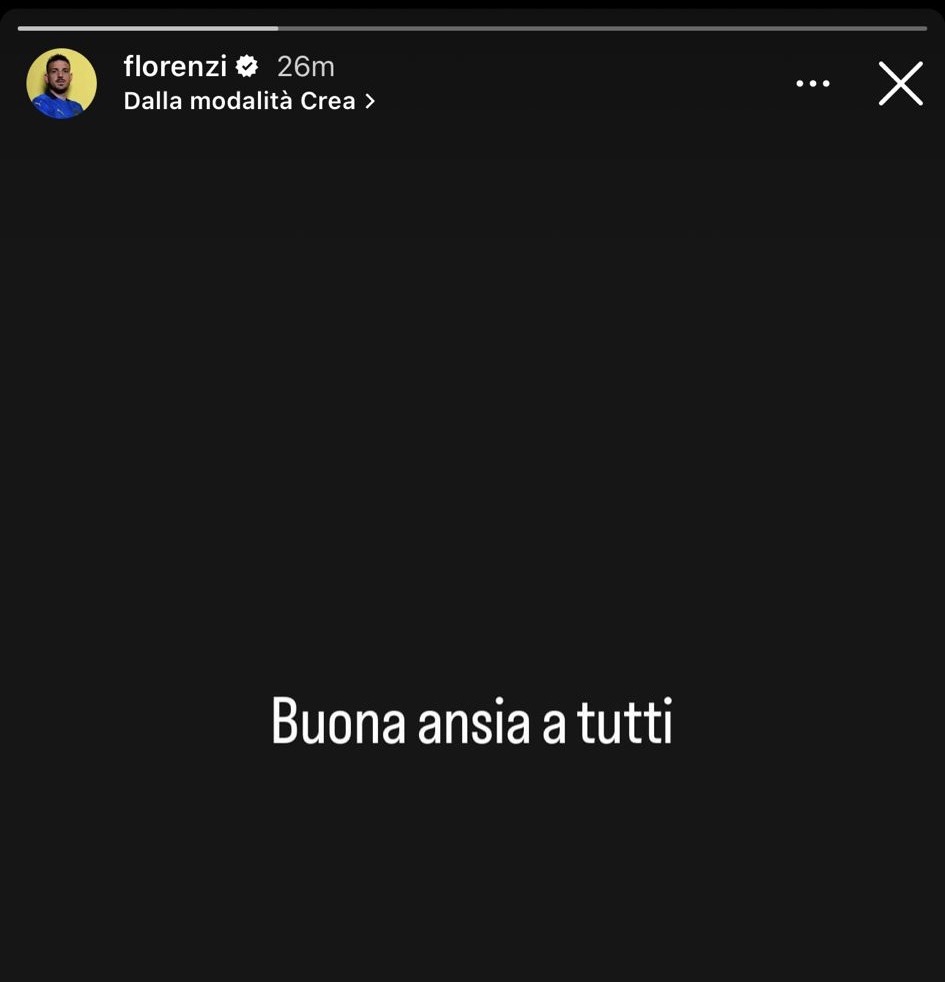 Il messaggio di Florenzi su Instagram per Siviglia-Roma, finale di Europa League