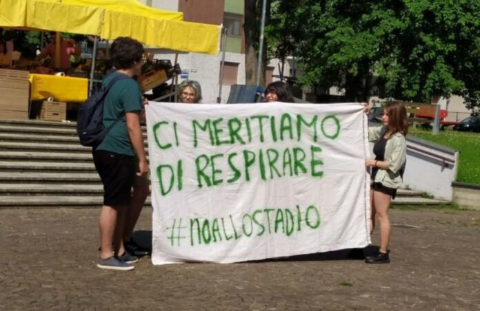 San Donato protesta stadio