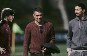 Milan: Sandro Tonali, Paolo Maldini, Zlatan Ibrahimovic