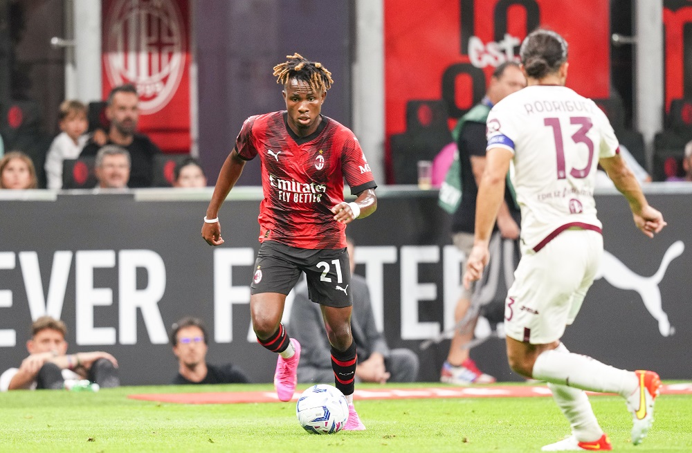 Milan-Torino: Samuel Chukwueze e Ricardo Rodriguez (Photo Credit: Agenzia Fotogramma)