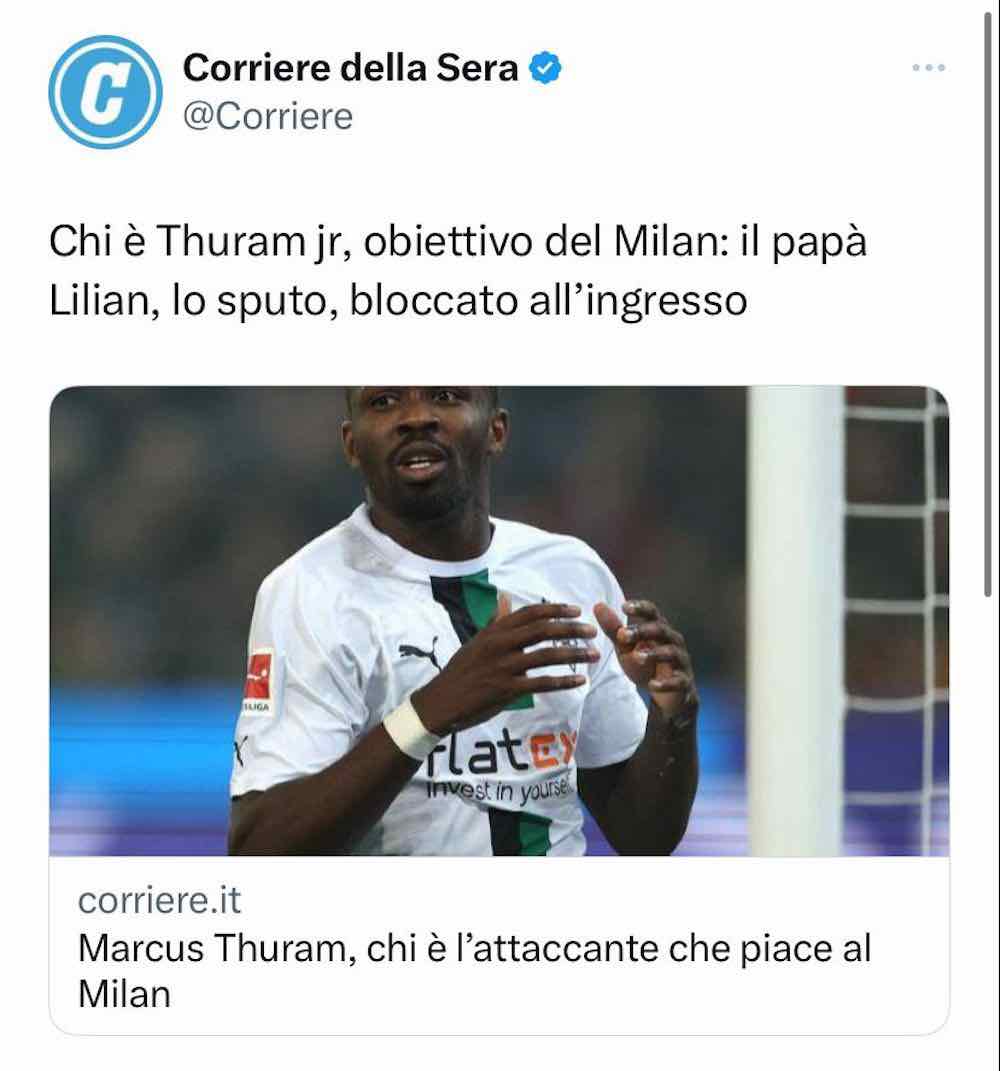 Il calciomercato del Milan raccontato dai media