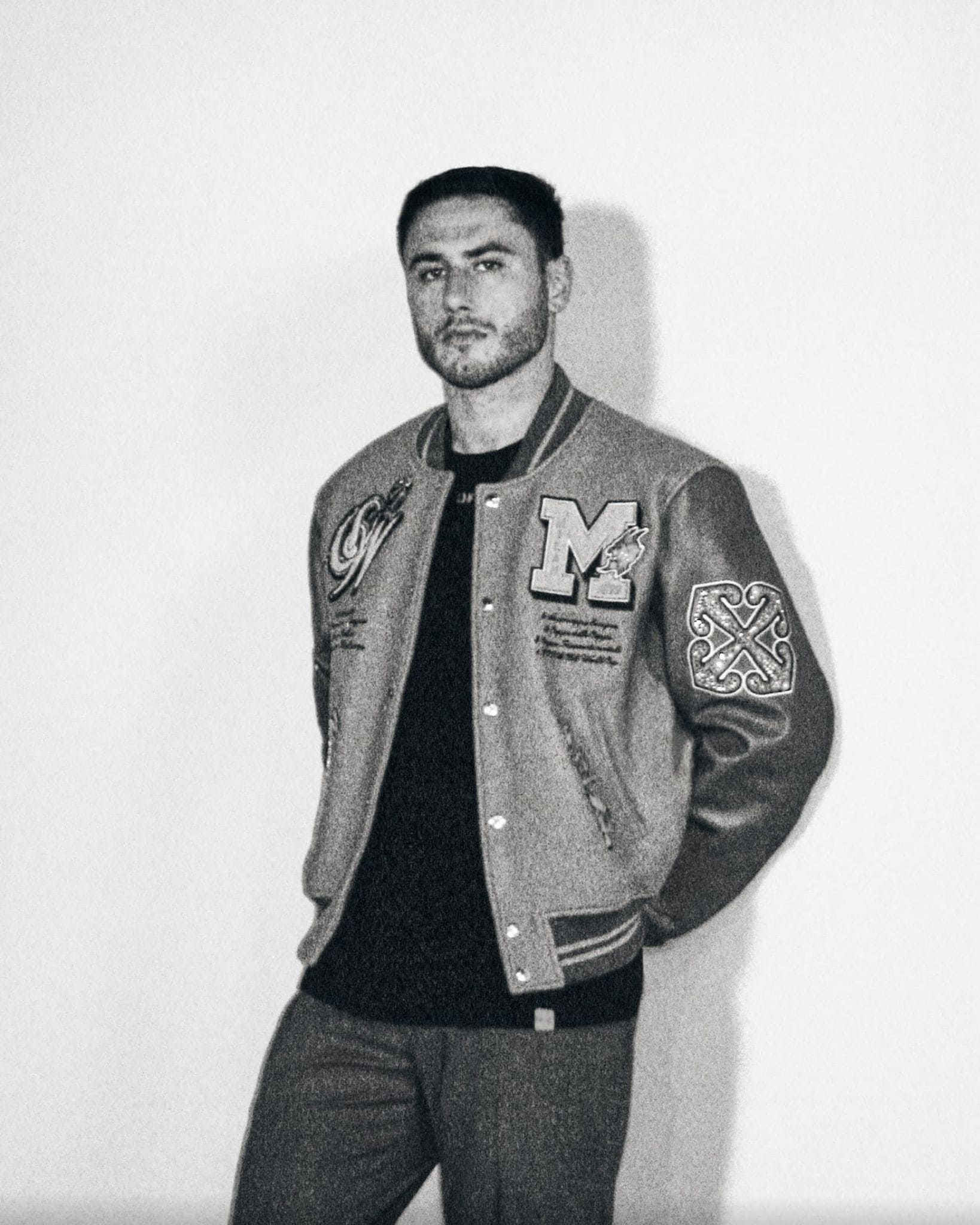Milan: Davide Calabria e la nuova collezione Off-White (Photo via AC Milan) Milan: Davide Calabria e la nuova collezione Off-White (Photo via AC Milan)