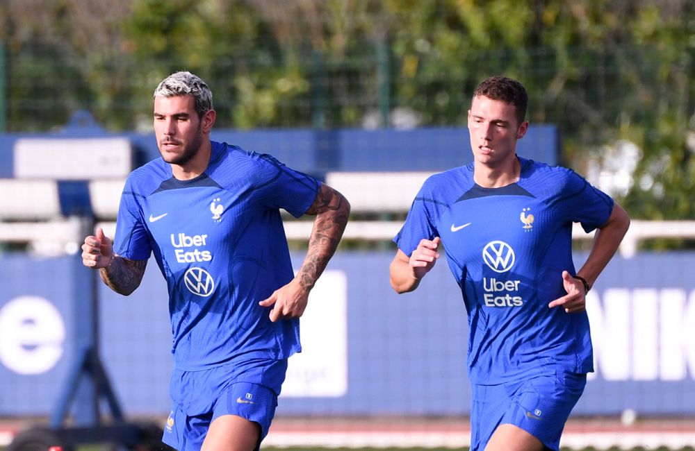 Francia: Theo Hernandez, Benjamin Pavard (Photo Credit: Agenzia Fotogramma)