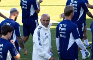 Italia: Luciano Spalletti, Ivan Provedel, Federico Dimarco, Nicolò Zaniolo (Photo Credit Agenzia Fotogramma)