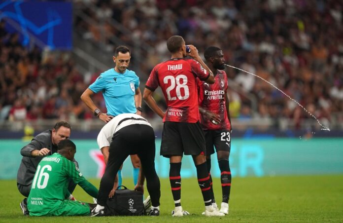 Milan: Mike Maignan, Malick Thiaw, Fikayo Tomori (Photo Credit: Agenzia Fotogramma)