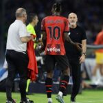 Milan: Rafael Leao e Stefano Pioli (Photo Credit: Agenzia Fotogramma)